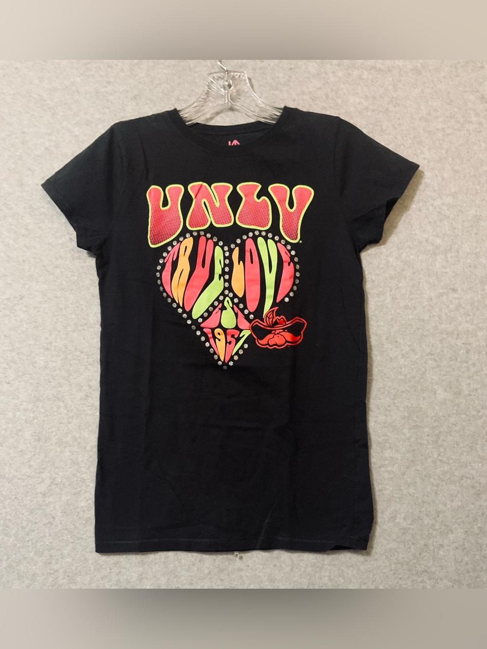 Ka Knights Apparel UNLV Black Short-Sleeve Graphic Tee for Women's SZ M